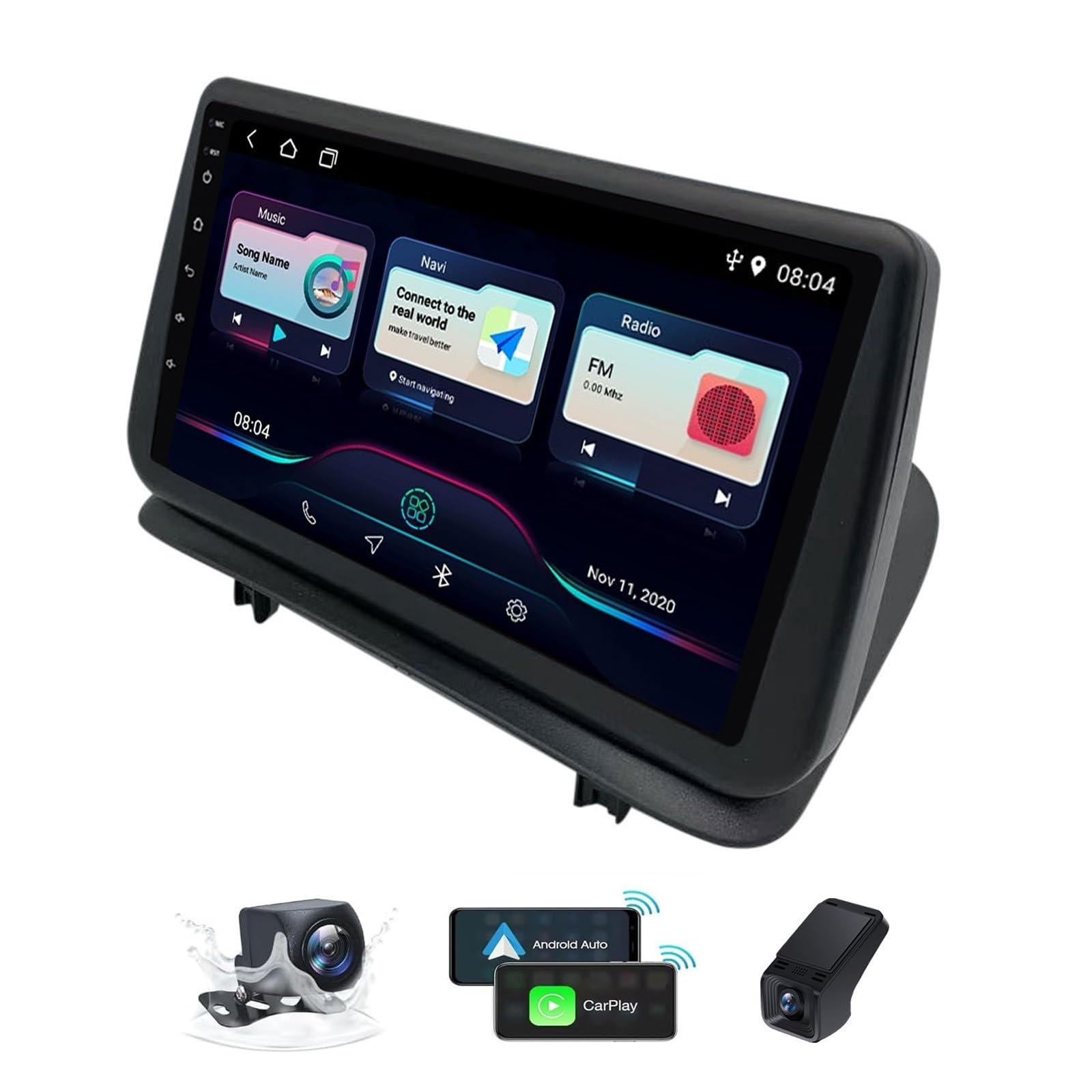 Autoradio 2DIN 9.5 Pollici Android 15 per Renault Clio 3 2005-2014