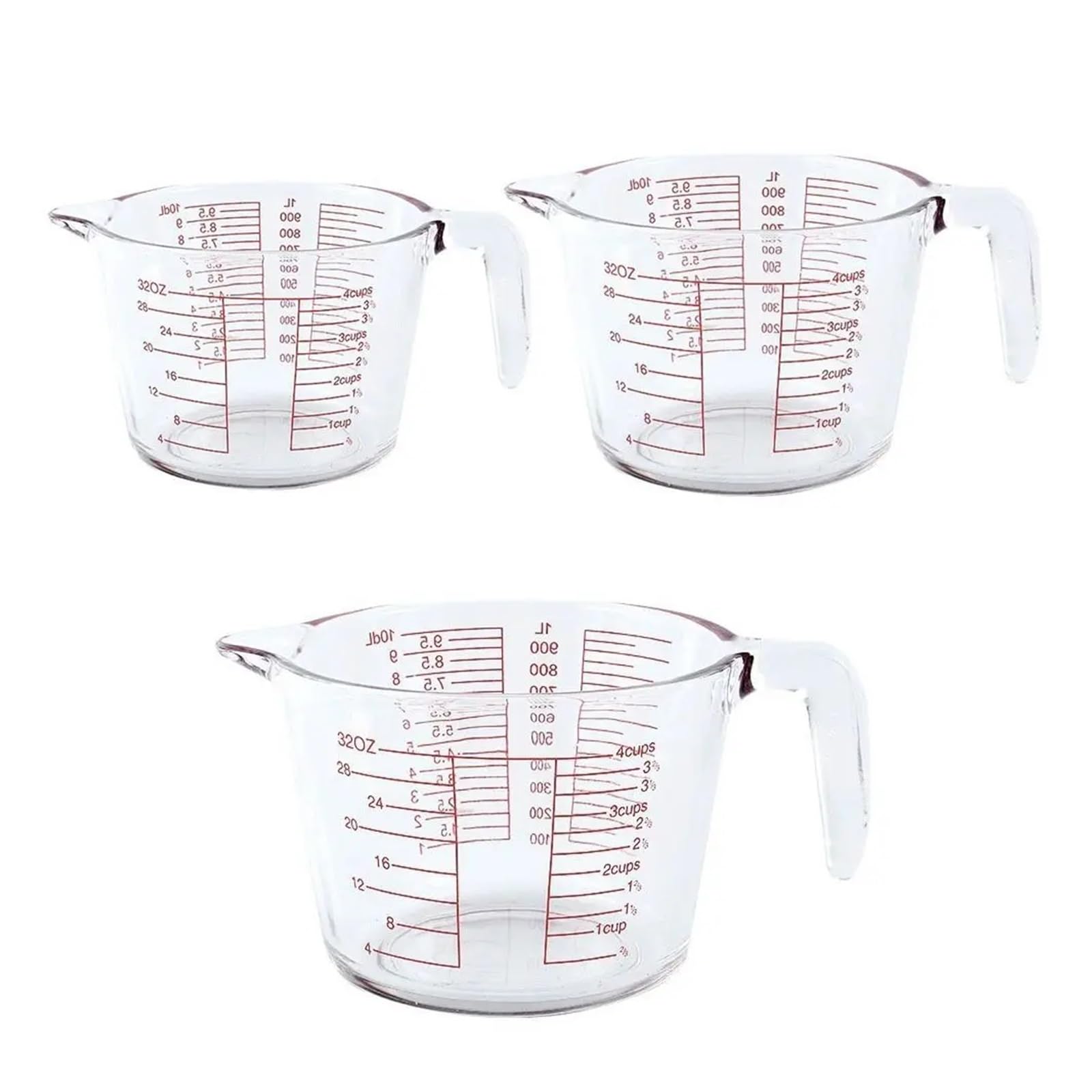 Misurini in vetro resistente alle alte temperature con scala for utensili da cucina for la casa(350ml)