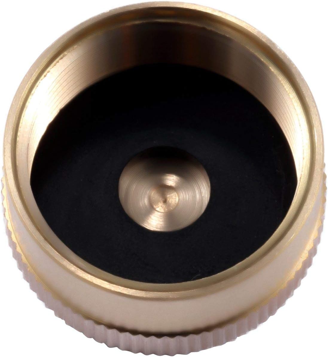 LitOrange 4 PCS Universal Solid Brass Refill 1 LB Propane Bottle Cap Gas Tank Cylinder Protect Sealed Cap for Outdoor Camping Stove Cooking BBQ
