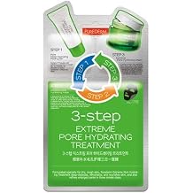 PUREDERM 3-STEP Extreme Pore Hydrating Facial Mask Treatment 5 Masks