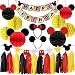 LUCK COLLECTION Mickey Themed Party Supplies Mickey Ears Garland Birthday Banner for Mickey Party Decorations