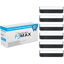 Compatible Replacement for Innovera IVR52105801 Black Printer Ribbons 6/PK - Replacement to Okidata 52103601/52105801