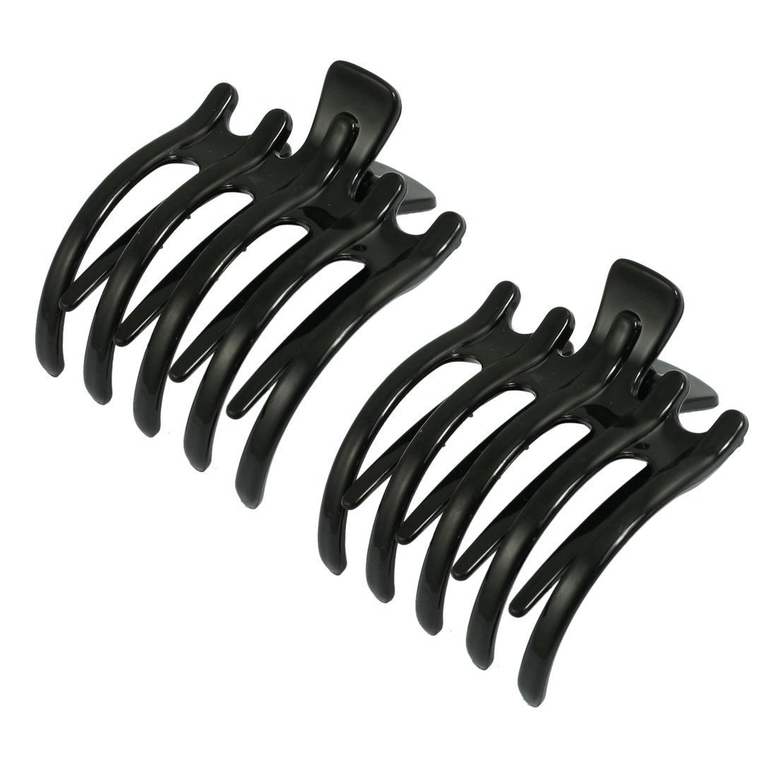 Mytoptrendz® Ladies Crab Style Hair Claw Clamp Black Set of 2