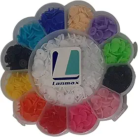Botão Pressão Plástico Nº 12 Colorido 180 Botões Costura Artesanato