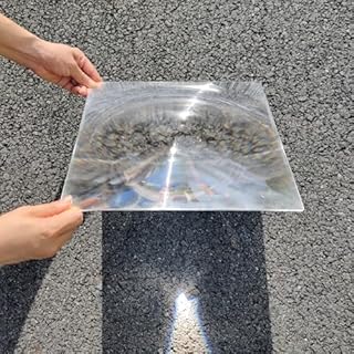 Fresnel Lens Large, 300x300mm, Focal Length 510mm, Acrylic Lens (not Glass), Olar Death ray for Physics Classroom, Magnifiying Sheet Fire Starter for Solar Heating, Solar Oven.