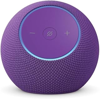 Amazon Echo Dot Max, smart speaker with Alexa+, 3X bass and room-filling sound, hands-free smart home management, Bluetooth, Amethyst