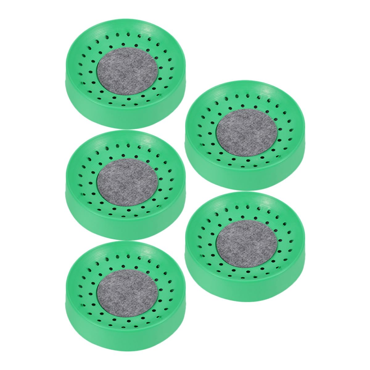 Ciotole per Nidificazione di Piccioni in Plastica Verde 5 Pezzi Nidi Resistente e Stabile per Allevamento e Riposo in Gabbia per Uccelli