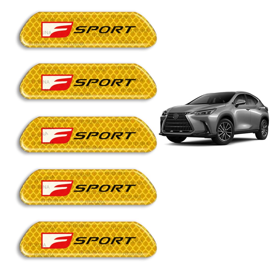 Amazon.co.jp: F-sport 車用反射ステッカー RX LX CT EX HS NX ES LX