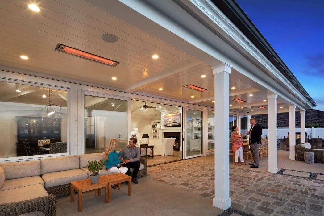 Infratech WD4028SS Dual Element 4000 Watt Electric Patio Heater, Voltage: 208, Finish Color: Stainless Steel