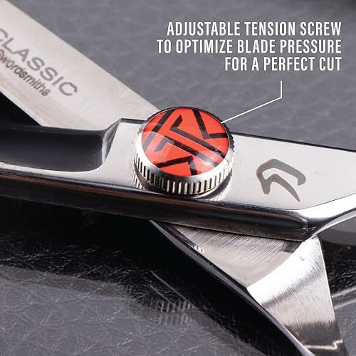 Miniatura 4 de Tokko Katana Classic - Tijeras de corte de pelo de acero inoxidable japonés 440C, tijeras de peluquero de 6.5 pulgadas con tornillo de ajuste y
