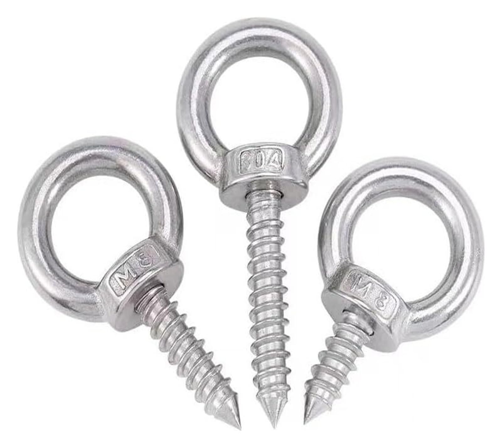Cáncamo de acero inoxidable 304 M10 resistente a la corrosión para instalaciones en exterior, 4pcs