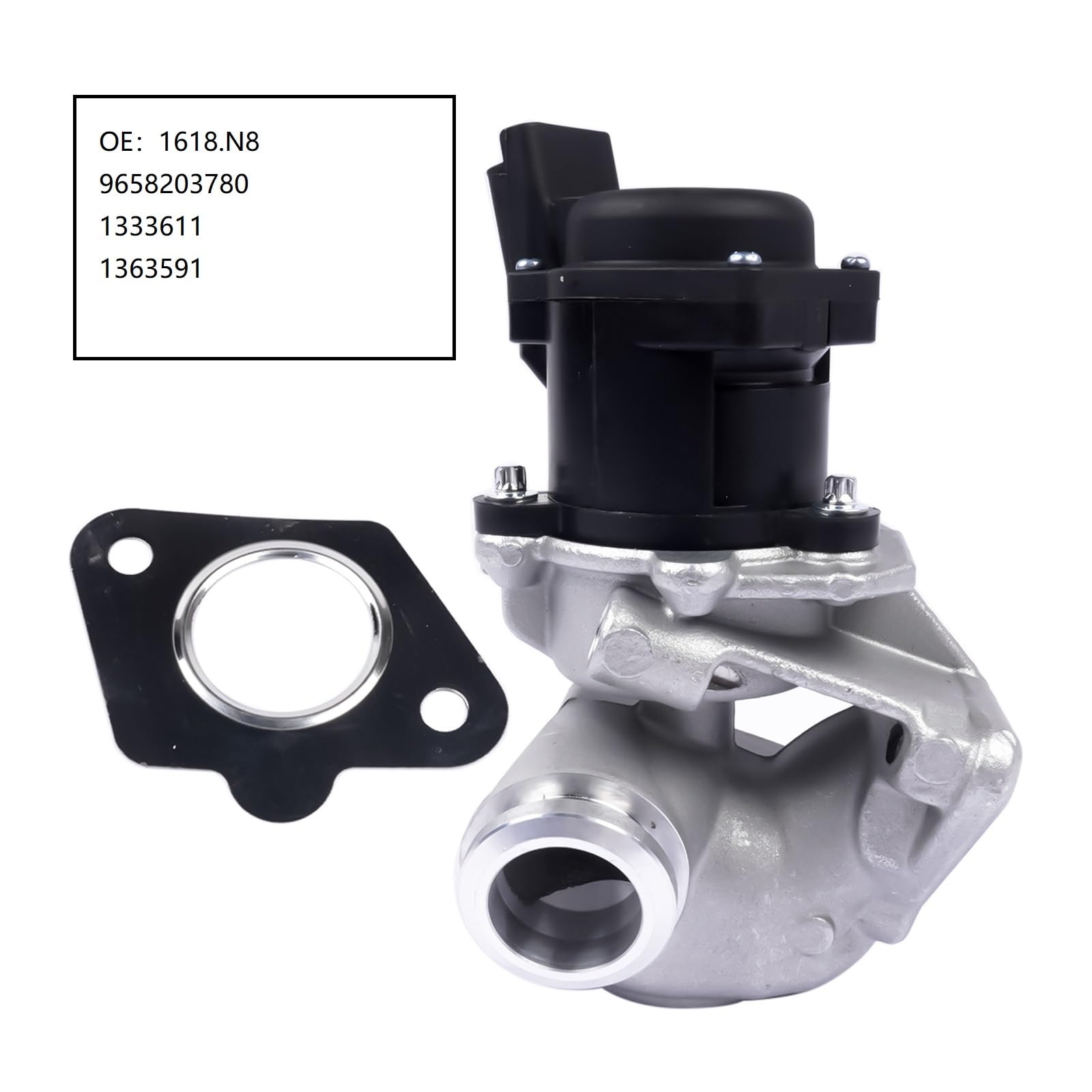 Bisenya Valvola EGR compatibile con 107 206 207 1.4 HDi C1 C2 C3 9658203780 1333611 1363591