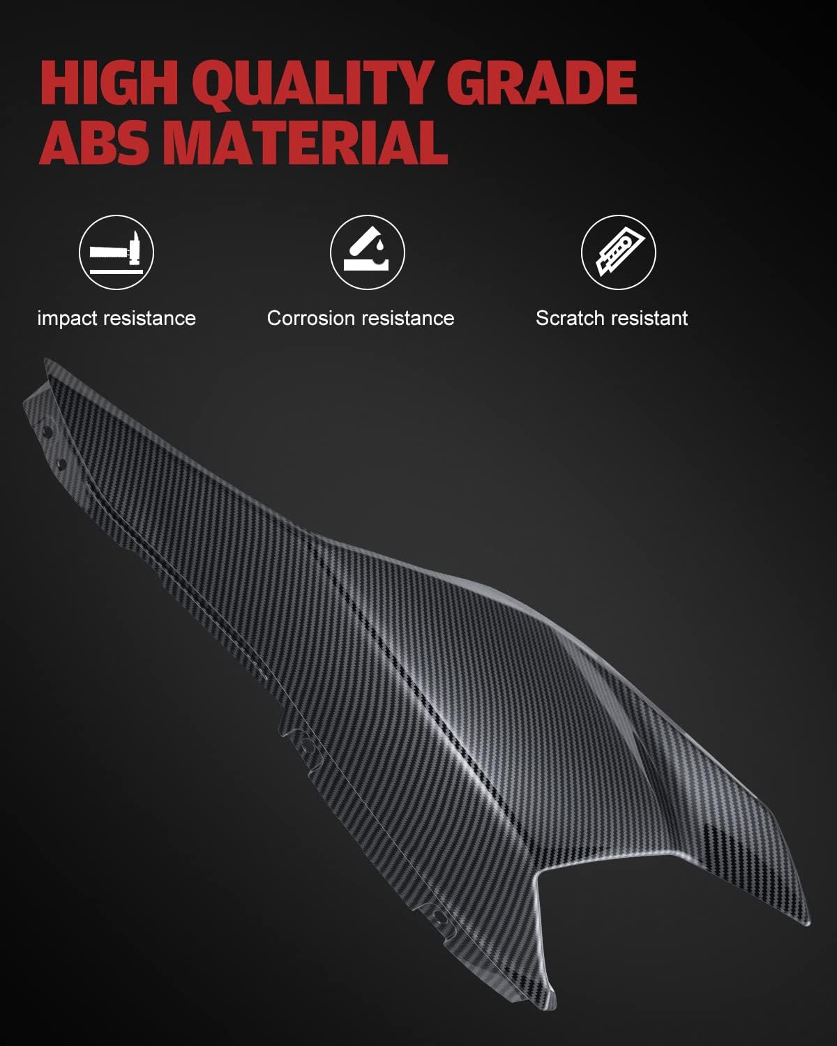 A & UTV PRO Fairing Panels with Carbon Fiber Pattern for Can Am Ryker, Side Body Panels for Can-Am Ryker 600 900 Sport & Rally Edition All Models Accessories,Replace OEM # 219400803(2PCS)