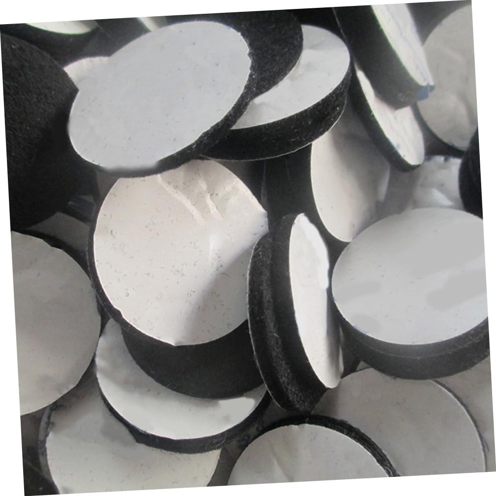Patins de Protection 12mm en Feutre Noir pour Chaises Ronds 200 Pièces