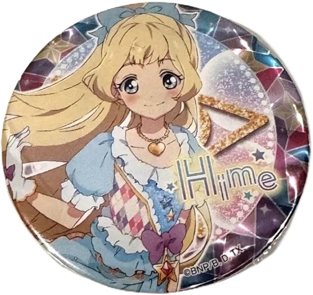アイカツスターズ！白鳥ひめグリッターガラポンB賞缶バッジ