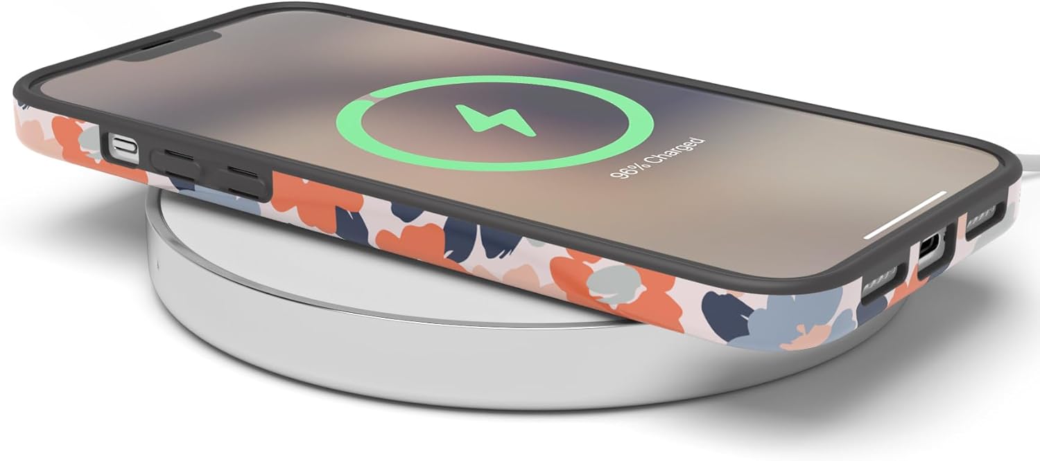 Casely iPhone 14 Pro Case | Field of Flowers | Pastel Floral | Compatible with MagSafe | Classic Ultra Slim Design