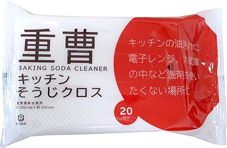 Amazon Co Jp 服部製紙 掃除シート 重曹 電解水 合成界面活性剤 不使用 キッチン用 シートサイズ約30 20cm ウエットシート キッチンそうじクロス Npj 6ー2p 20枚入 2個セット ドラッグストア