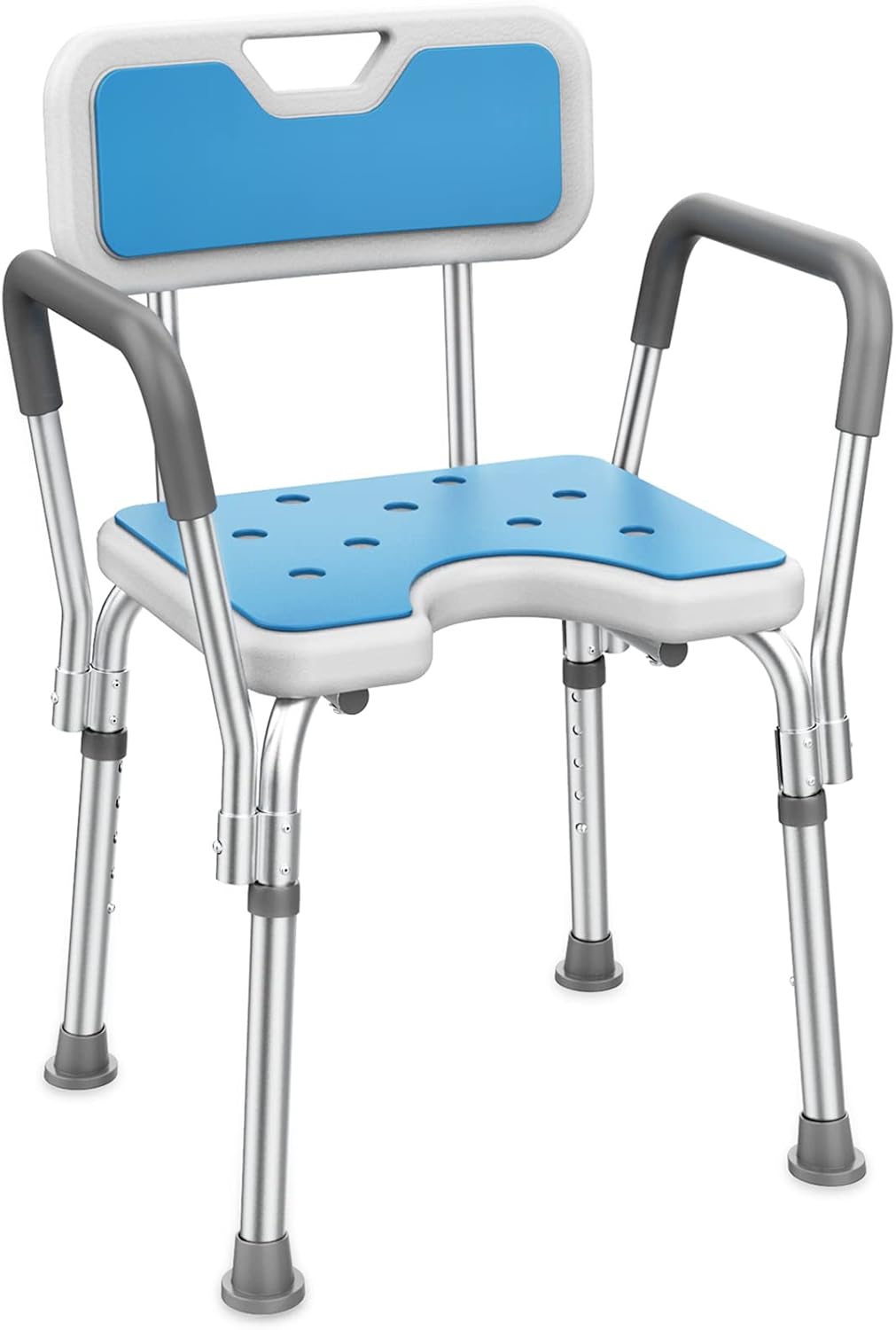 Amazon.com: Marsdirw Shower Chair Bath Seat with Padded Arms and Back ...