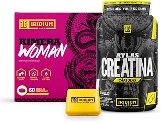 Kit Kimera Woman + Atlas Creatina 60 Caps + Porta Cápsula - Iridium Labs