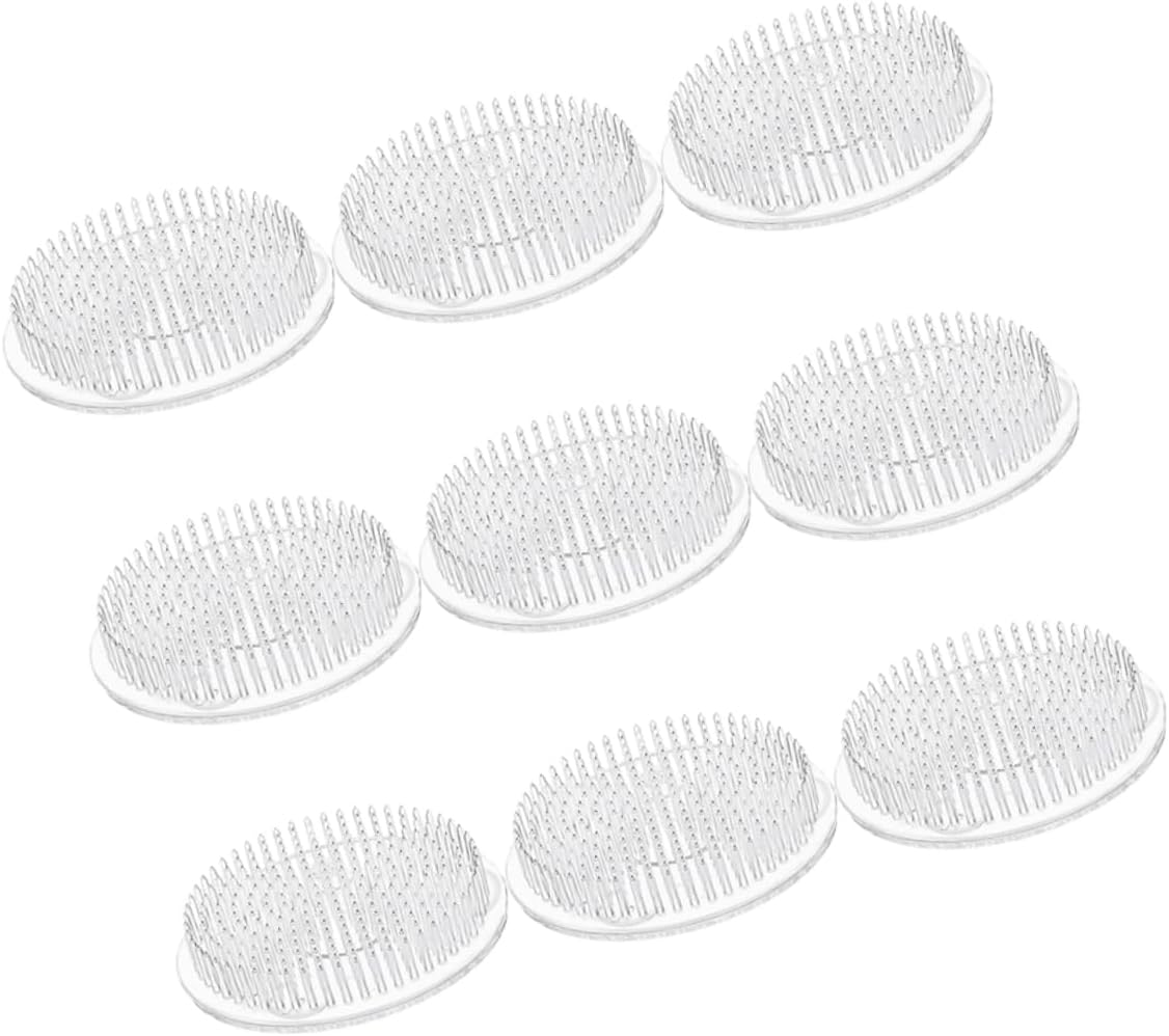 9 Piece Round Plastic Flower Frog Pin Holder with Suction Cup