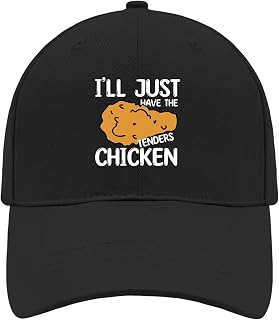 I'll Just Have The Chicken Tenders Beach Baseball Hats for Women Breathable Cap
