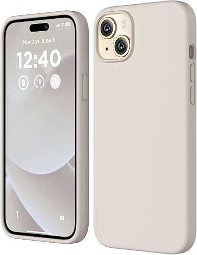 Funda de silicona para iPhone 15 Plus, cubierta protectora de cuerpo completo, forro de microfibra suave antiarañazos, funda delgada ultrafina para disponible en Yaxa Peru