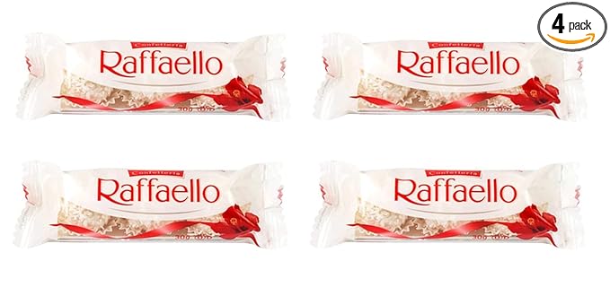 Raffaello Confetteria Coconut & White Chocolate Truffles Mini Pack Each 30gm (Pack Of 4)