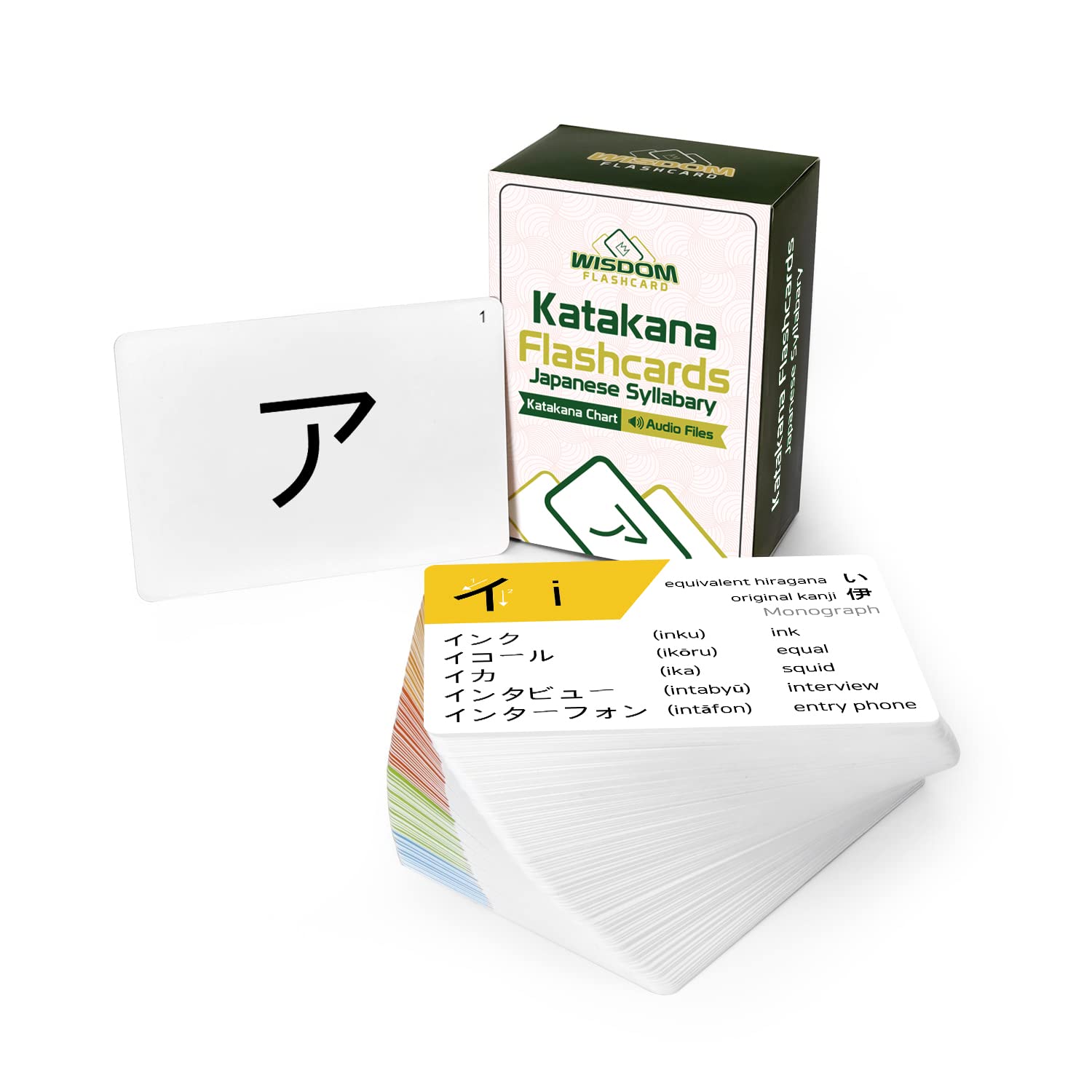 Buy Wisdom Flashcard Japanese Katakana Flashcards 105Card Japanese