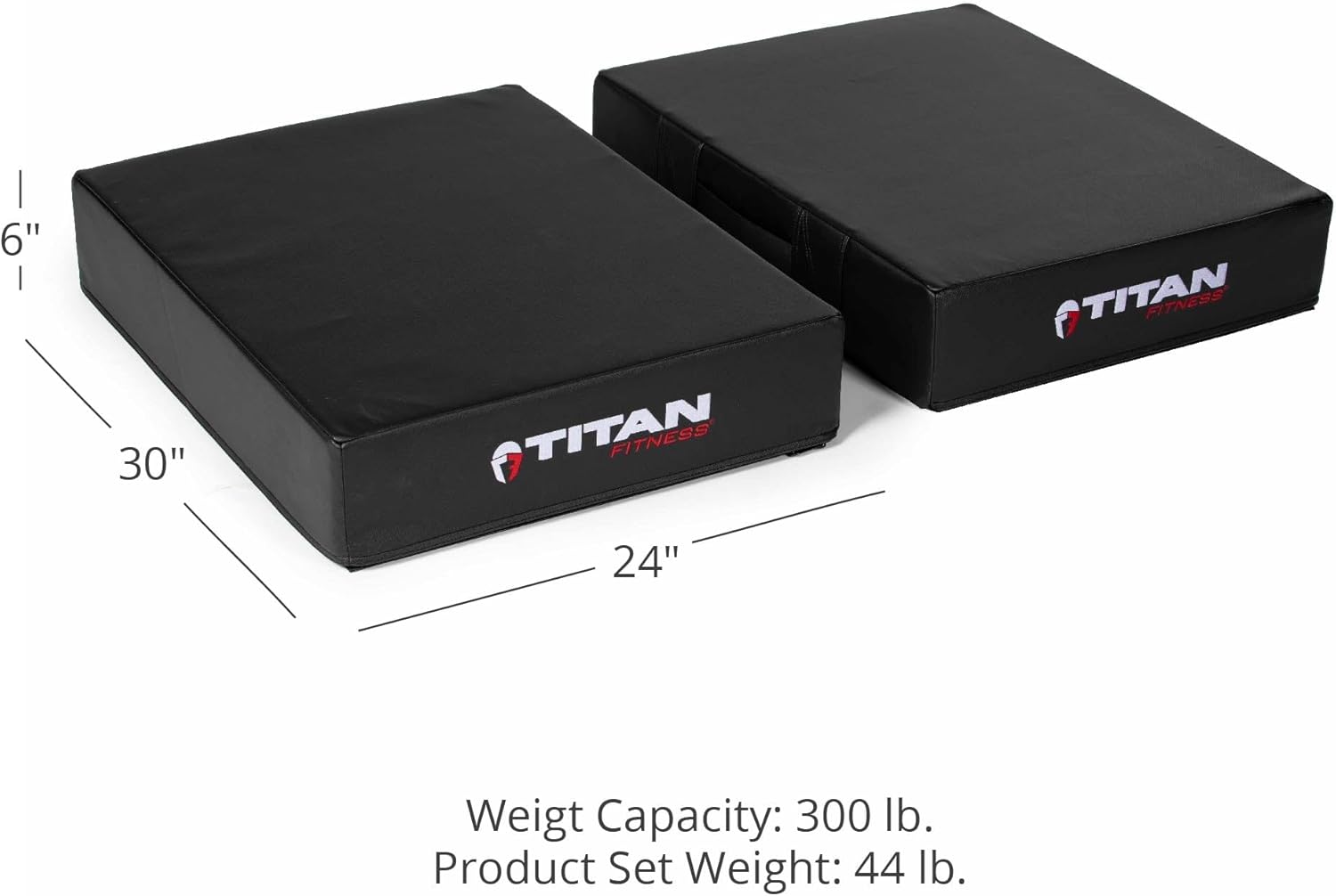Titan Fitness Silencer Drop Pad Set, Weightlifting Drop Pads, 6" Crash Cushion Pads