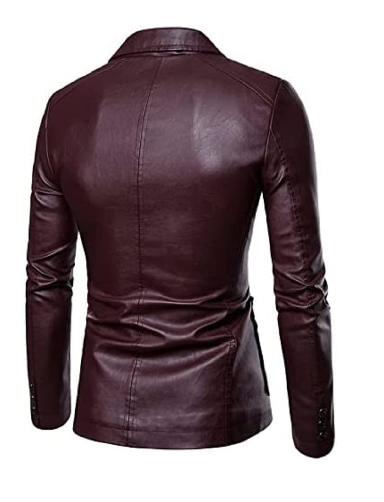 Chaqueta de hombre de piel sintética – Chaqueta – Chaqueta – Idea regalo – Botones – Vintage – Casual – Niño – años 70 – 80 – 90 – Otoño Invierno