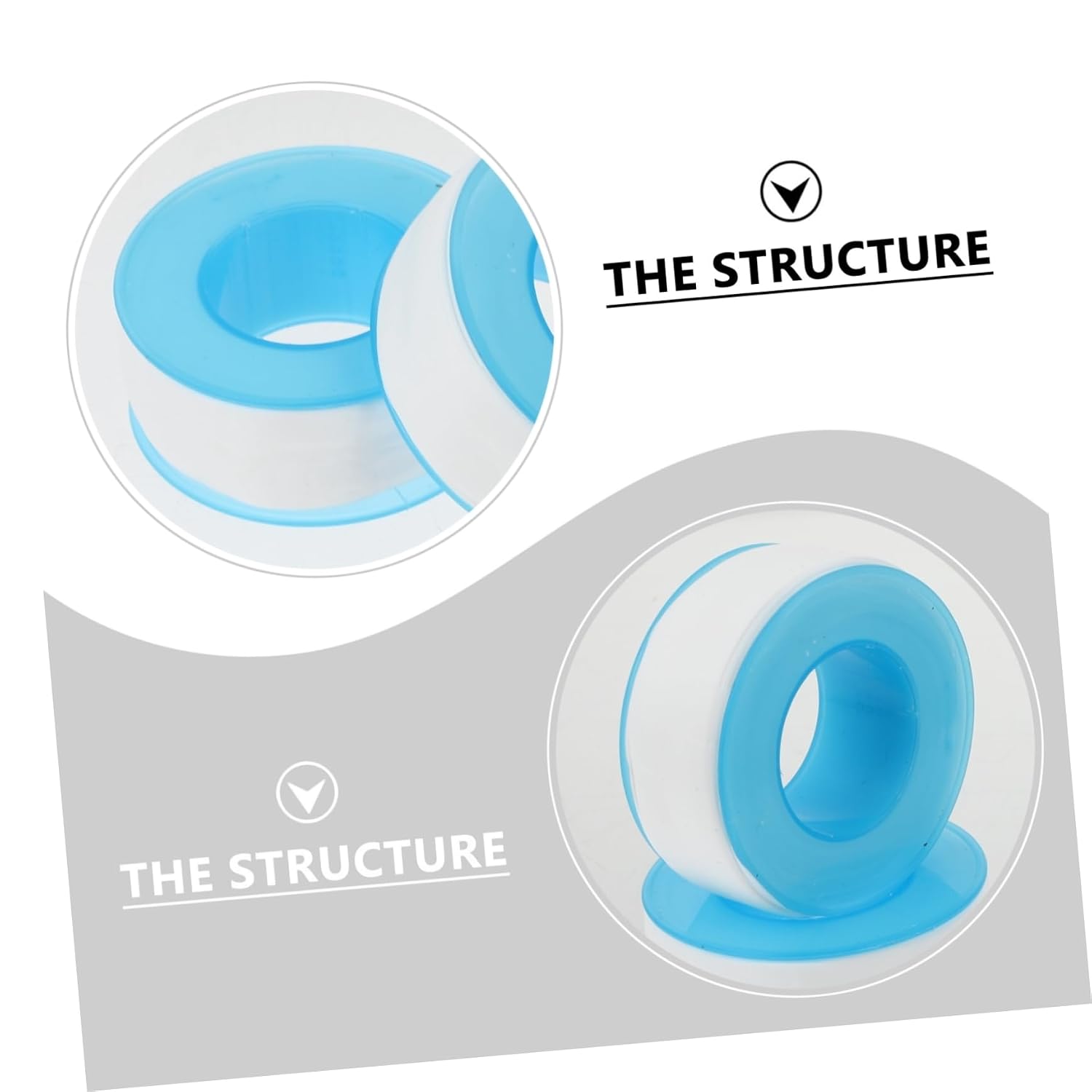 MAGICLULU Waterproof Plumbing Tape Set 10 Rolls Anti-Leak Seal Tape PTFE Gasket Seal for Leak Sealing