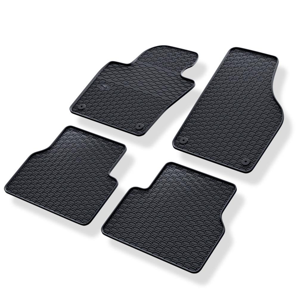Mossa Tappetini auto in gomma compatibili con VW Volkswagen Tiguan I SUV (2007-2015) nero - tappeti gomma