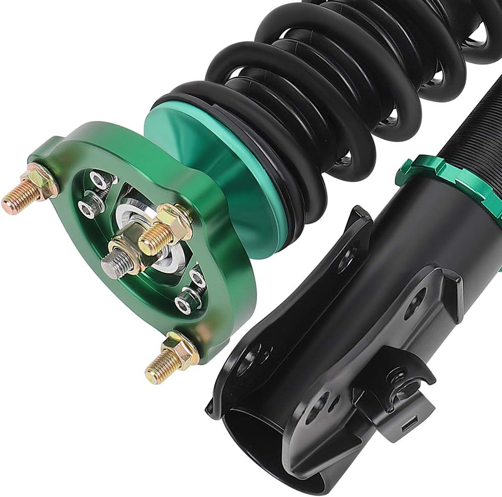 Coilover Struts Spring Shocks Adjustable Height Coilovers Suspension Struts Coil Spring Shocks and Struts Full Set Kits ECCPP Fit for 2006 2007 2008 2009 2010 2011 for Honda Civic - Green