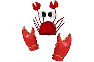 Fun Crab Hat and Mittens Set for Infants