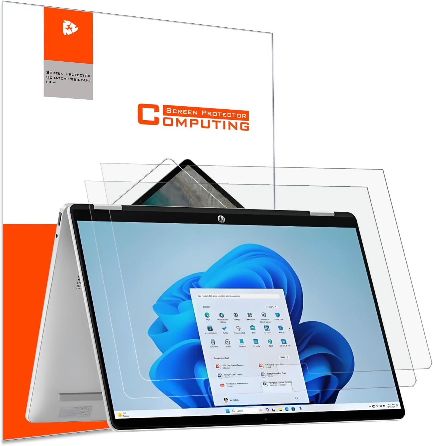 YINOVEEN 2 Pack Anti Glare Screen Protector for HP OmniBook 5 Flip 2-in-1 14" (14-fp0000) Laptop, 5H, Anti-Scratch, Reduce Eyes Strain