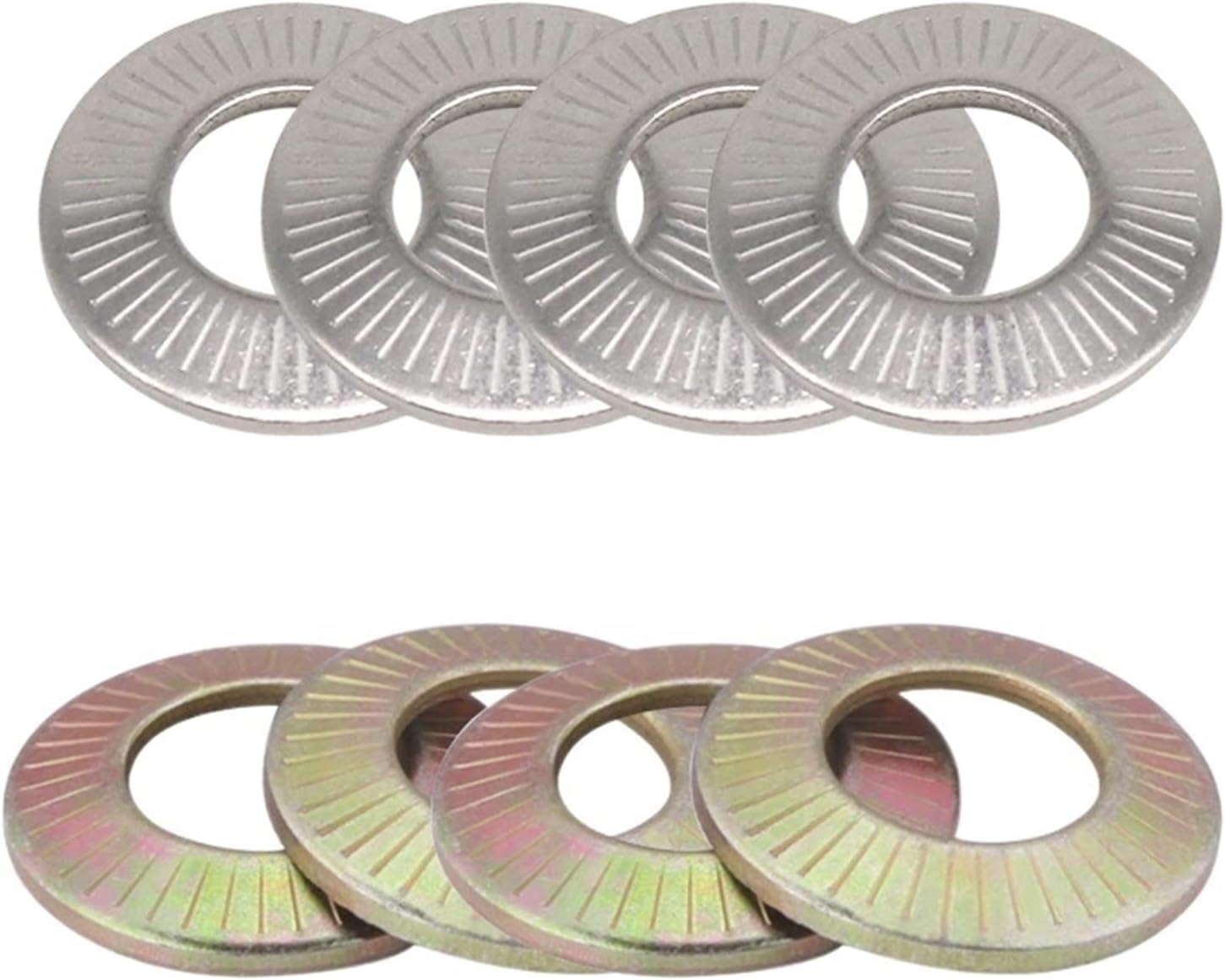 Lock washers,Star washers Stainless Steel Carbon Steel Color Zinc Plated Saddle-Shaped Non-Slip Gaske(Carbon Steel,M16)