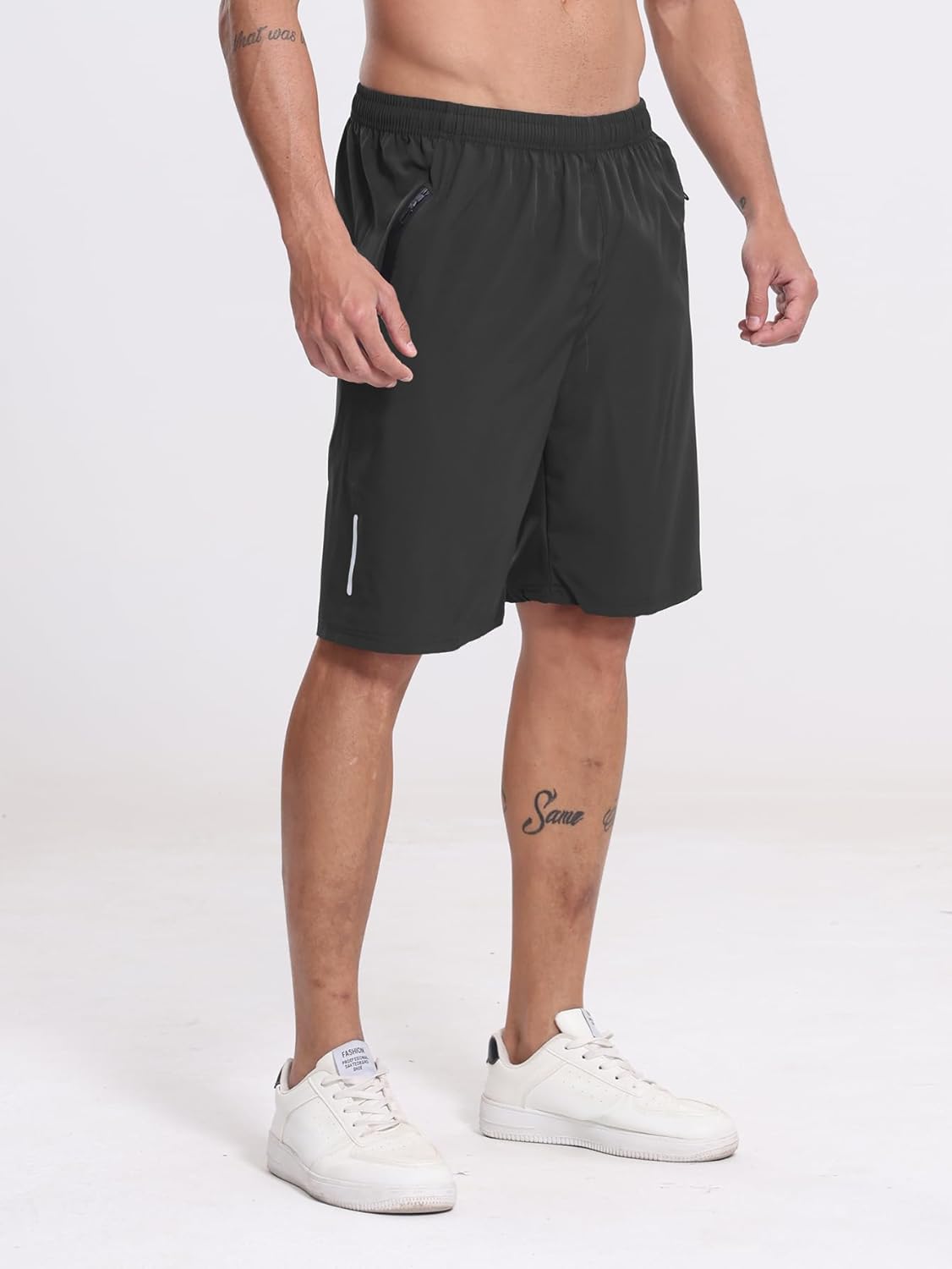 RPOVIG 3 Pack Men's Athletic Shorts Sets 9" Gym Workout Short with Zippered Pockets Running Joggers Basketball Gift - Image 4