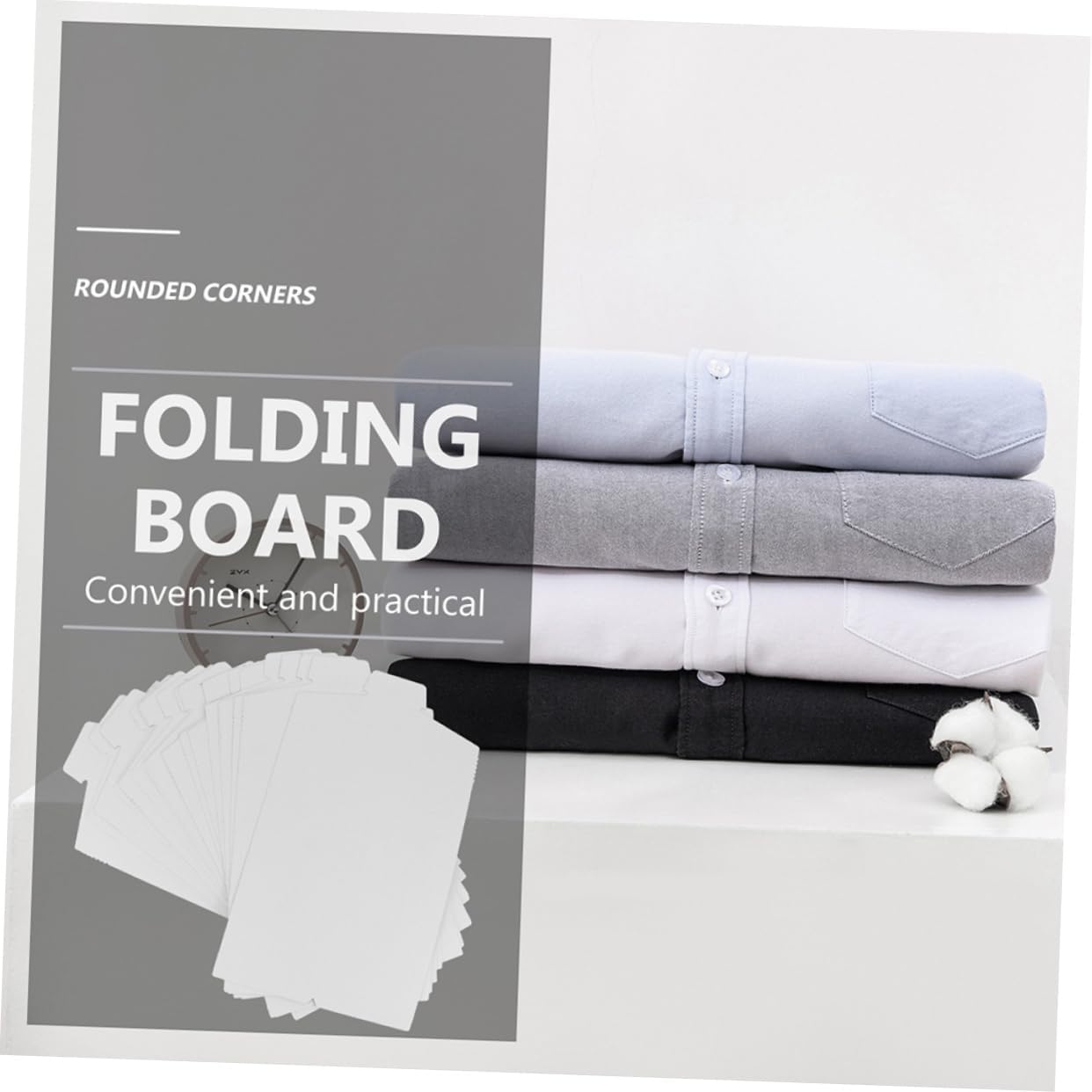 50pcs Paper Shirt Folder Folding Board for Laundry Organization