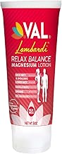 VAL Lombardi Relax Balance Magnesium Lotion | Arnica, Camphor & Menthol | Fast Relief for Joints, Muscles, Back, Shoulders, Feet | Non-Greasy | 5oz