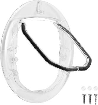 Cat Door for Interior Exterior Doors,Transparent 4-Way Locking Pet Door