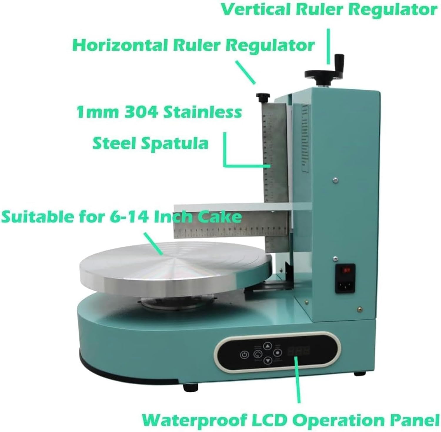 Electric Machine for Decorating Cakes, Electric Vertical Machine for Scattering Cream for Pastel