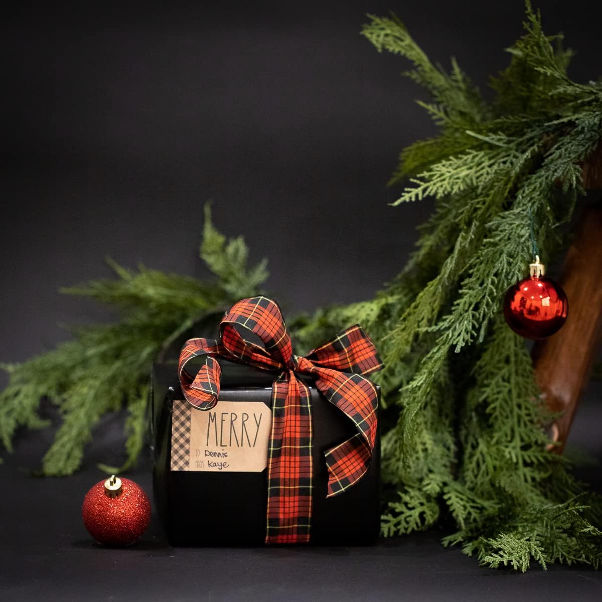 Rustic Farmhouse Christmas Gift Tag Stickers – 2 x 3 Inch Holiday Labels, Roll of 100 – Charming Holiday Adhesive to from Name Tags, Made in The USA - Image 7