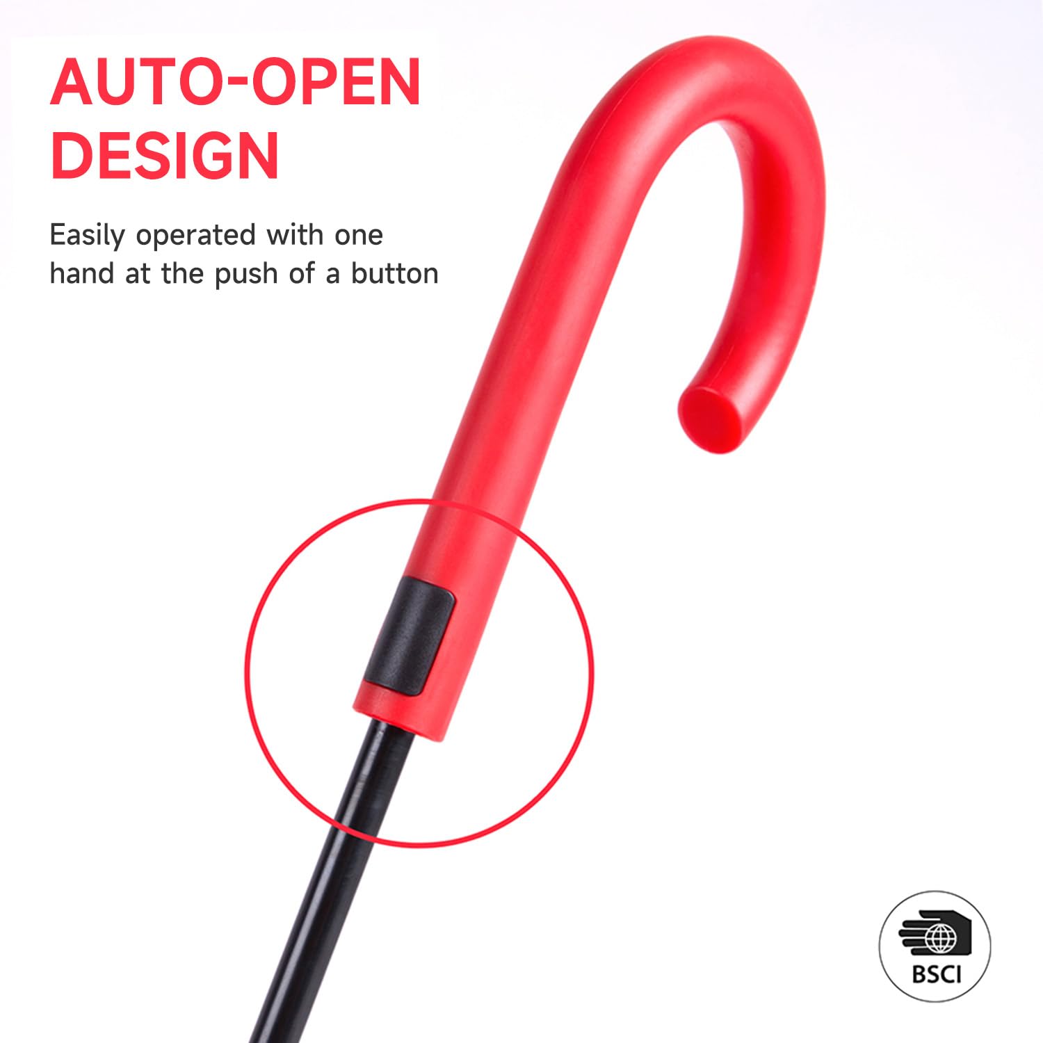 Ombrello Donna Elegante e Resistente - Apertura Automatica con un Solo Tocco, Leggero, Protezione UV UPF 50+, Lunghezza 89 cm, Lunghezza Dell'arco 130 cm, Peso 450 g