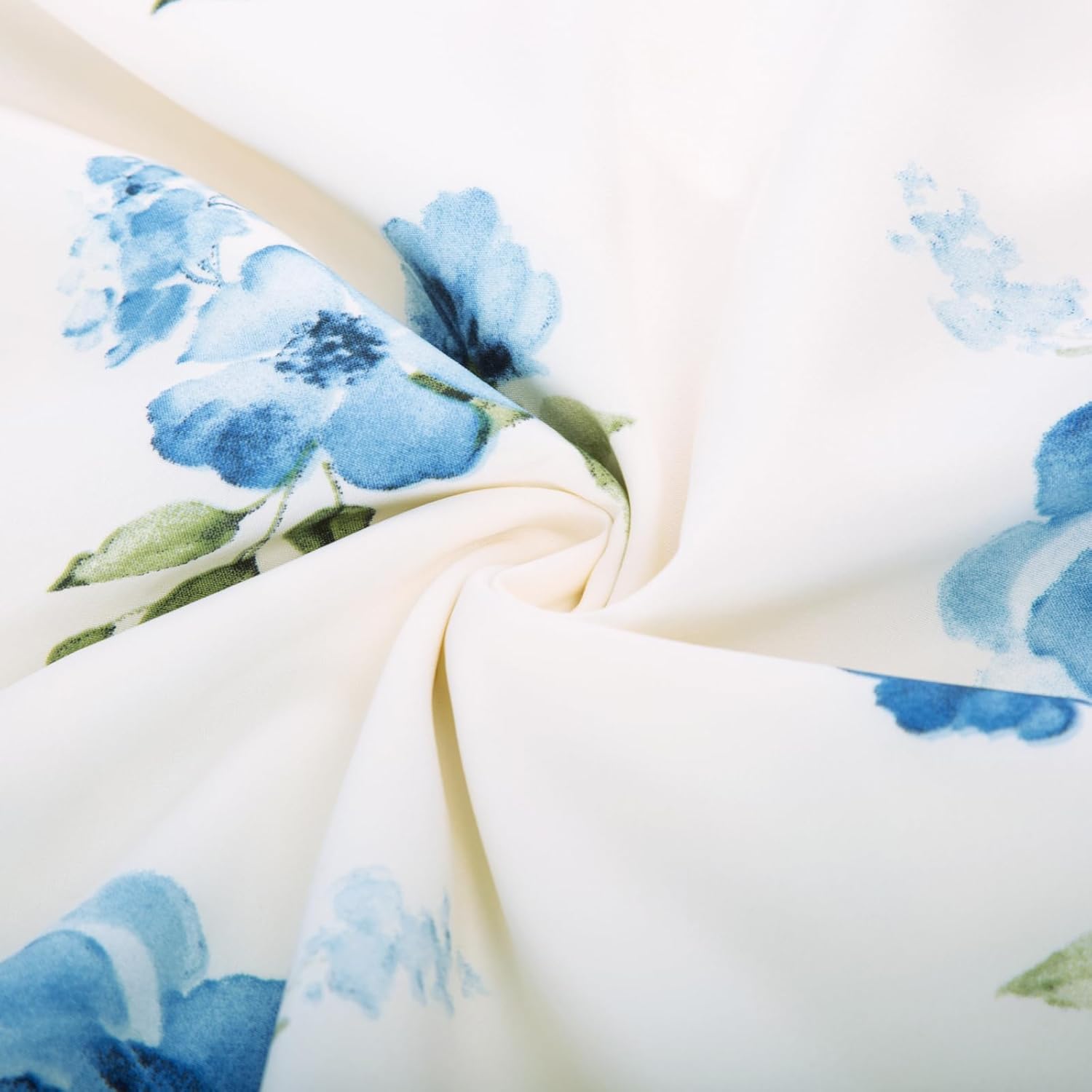 JASAMBAC Women's Floral High Low Dress for Wedding Guest Flowy Bohemian Empire Waist Swing Dress with Belt - Image 5