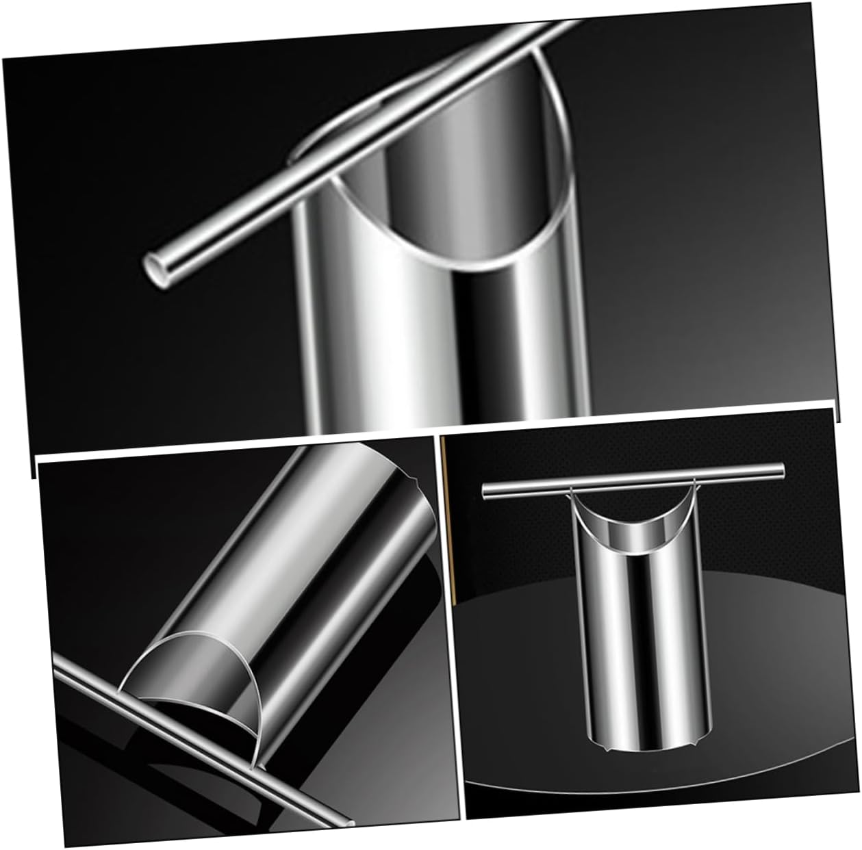 COLLBATH 3pcs Stainless Steel Watermelon Opener Ergonomic Fruit Puncher Melon Slicer Kitchen Cutting Tool