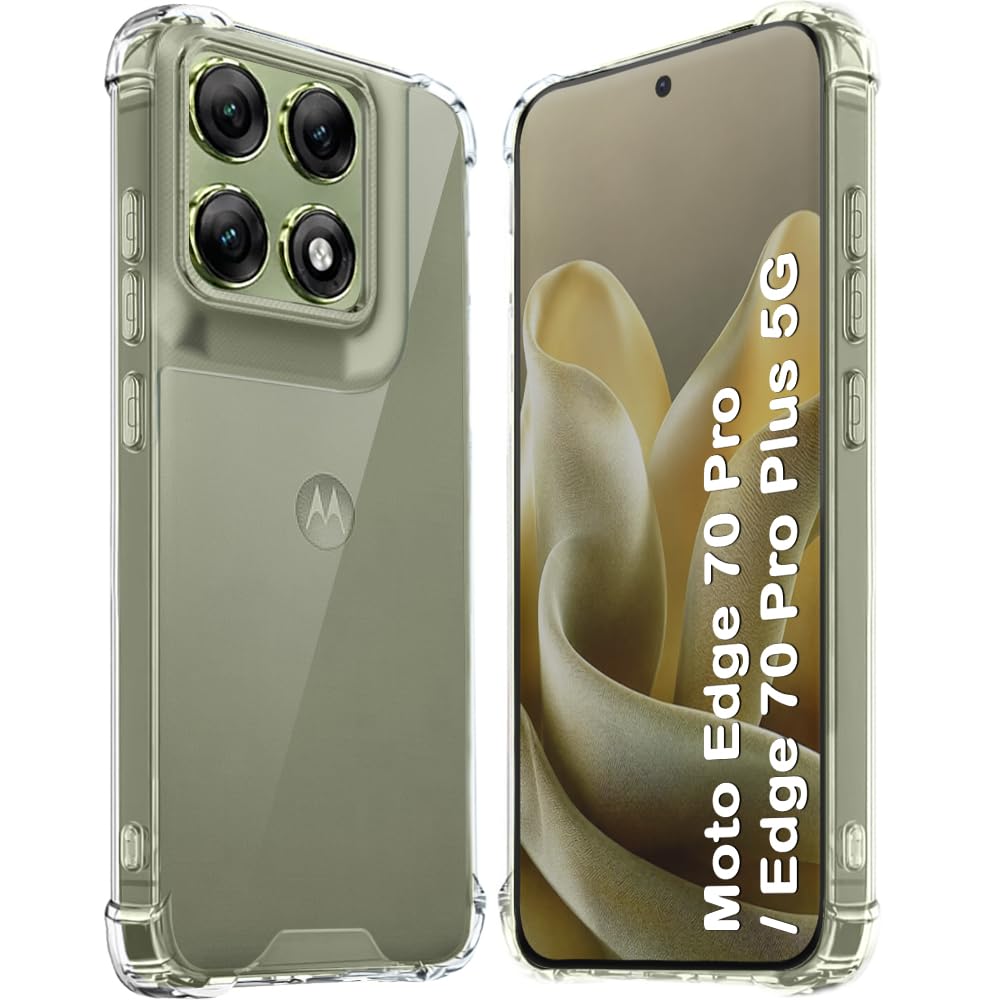TheGiftKart Crystal Clear Back Cover Case for Motorola Moto Edge 70 Pro 5G | Shock Proof 360° Protection | Hard Clear Back Cover Case for Motorola Moto Edge 70 Pro 5G (PC & TPU, Transparent Bumper)-picture-16