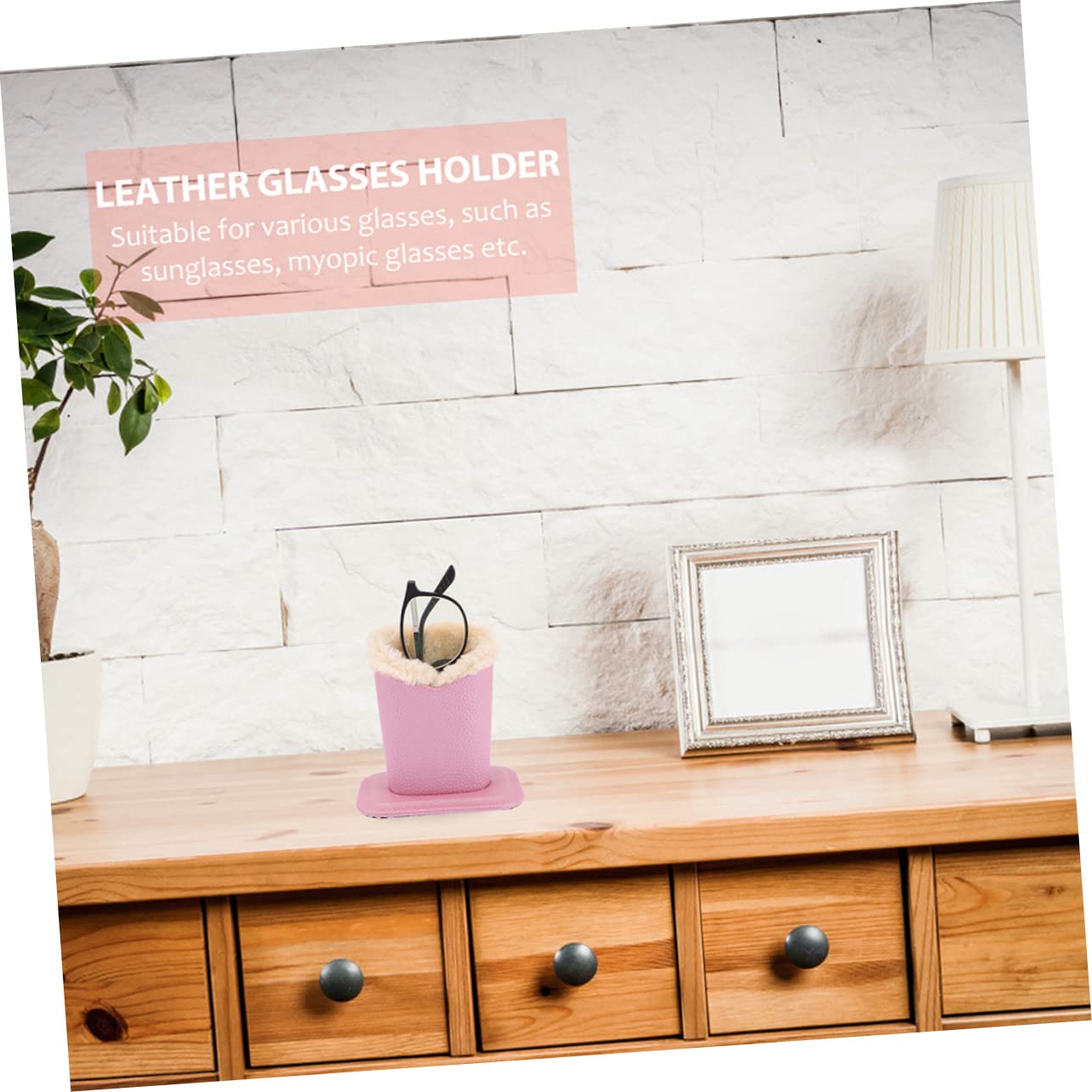 Veemoon Cute Glasses Holder Stand 2 Pack Eyeglass Displays Plush Eyeglass Holders for Glasses Nightstand Decor