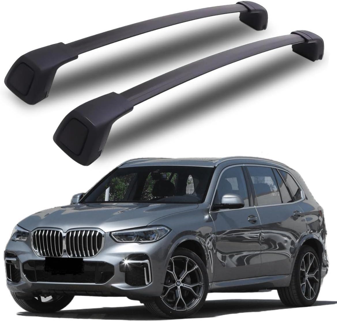 Roof Racks Aluminum Alloy ONLY Rail Cross Bars Rail Fit for