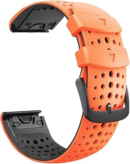 KGDHB Pulseira de silicone 26 de 22 mm para Garmin Fenix 6 6XPro 5X 5 Plus/Forerunner 935 GPS MK1 D2 de liberação rápida, pulseira de relógio de ajuste fácil