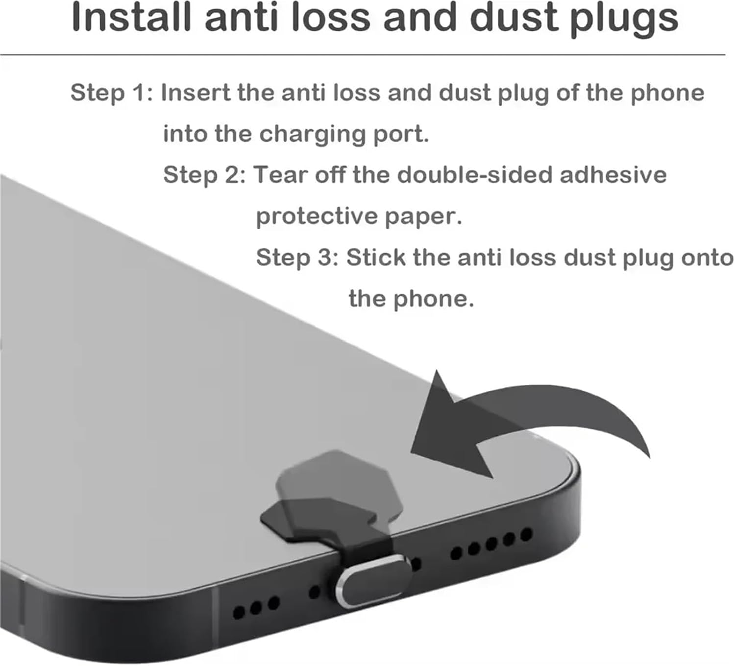 USB C Dust Plug 20pcs Metal Mobile Phone Dust Plugs Type C Charging Port Plugs Protector Cap for Port Protection(Silver)